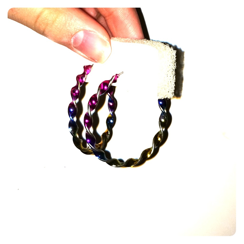 children’s hoop earrings! rainbow